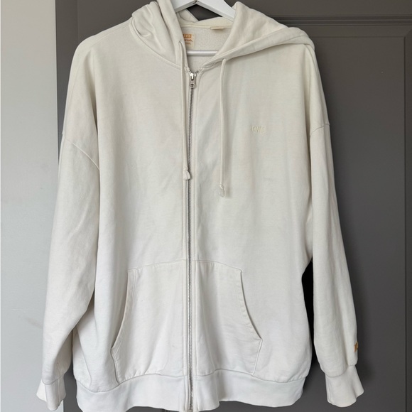 Levi's White Zip-Up Hoodie - Picture 1 of 1